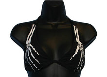 Load image into Gallery viewer, Skeleton Hand Print Bikini